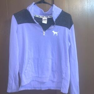 Victoria’s Secret 1/2 Zip Pullover. Color- Lavender Size - XS (NWOT)